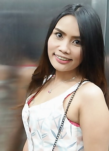  porn photos Cute Thai girl oozes sperm from her, ass , brunette  asian